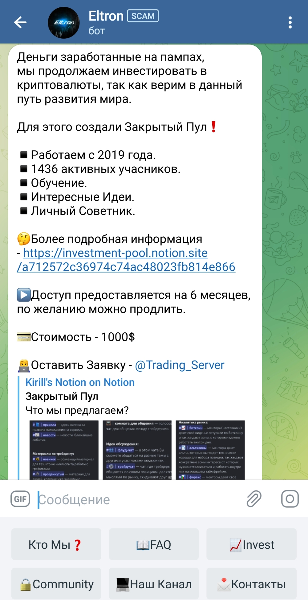 скриншот телеграм бот eltron телеграм бот eltron