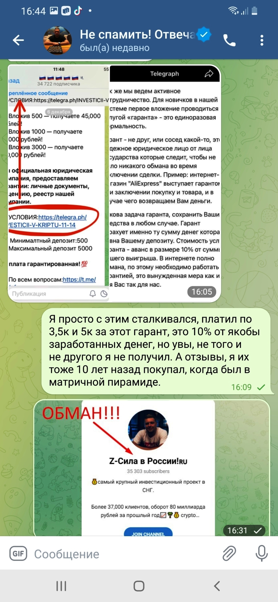 скриншот переписки переписка с мошенником герасимом